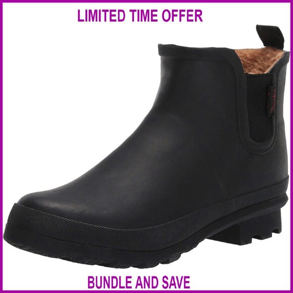 Waterproof Plush Chelsea Booties for Women All-Day Comfort Traction Outsole